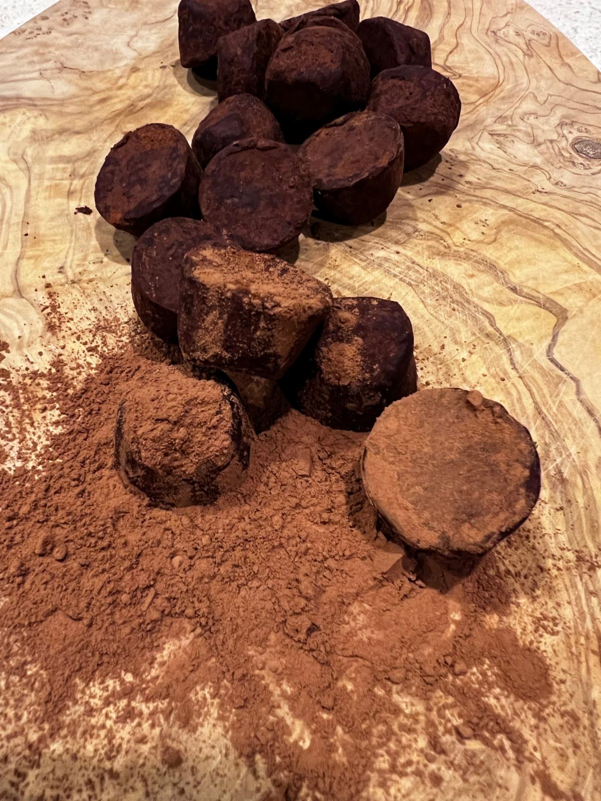 Dark Chocolate Balsamic Truffles